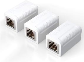 img 4 attached to Ethernet Extended Connector Shielded White 3Pack