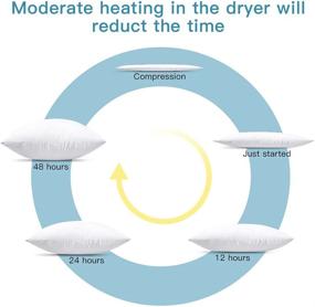 img 2 attached to 🛋️ ОТОСТАР Наполнитель подушки 20 х 20 дюймов: премиумный объемный внутренний декор для дивана, кровати или дивана (1 упаковка, 20''x20'')