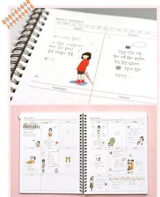 img 3 attached to 🌸 Cute Girl PVC Transparent Stickers: Kawaii Stationery for Planner, Diary, Scrapbooking & More - Set of 18 Sheets