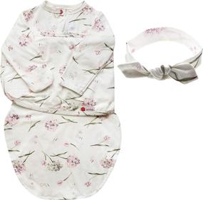 img 3 attached to Headband Swaddle Sleeves Clustered Flowers