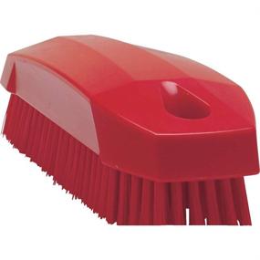 img 4 attached to 🔴 Vikan 64404 Nail Brush - Polyester - 1-31/32" x 4-1/2" - Red