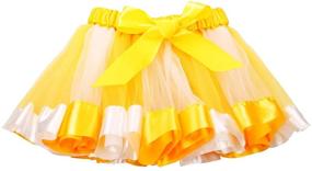 img 3 attached to Vibrant Rainbow Toddler Halloween Skirt: 🌈 Belababy Girls' Clothing for Skirts & Skorts