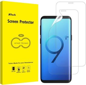 img 4 attached to JETech 2-Pack Screen Protector for Samsung Galaxy S9 Plus S9+ (NOT for S9) - TPU Ultra HD Film, Case Friendly - High Quality Protection