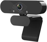 🎥 full hd1080p webcam with built-in microphone for pc, tv, desktop, laptop - black logo