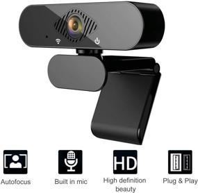 img 3 attached to 🎥 Full HD1080P Webcam with Built-in Microphone for PC, TV, Desktop, Laptop - Black