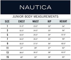 img 1 attached to 👖 Брюки и капри для девочек Nautica Juniors в узком крое с эластичностью - стильный выбор одежды