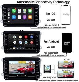 img 3 attached to 🚗 SCUMAXCON Android10 2Din Автомагнитола Радио DZT017: Carplay, Android Auto, Bluetooth, USB, RVC SWC для VW Jetta Golf Passat Caddy Tiguan Transporter CC Altas - Великолепный апгрейд инфотейнмента!