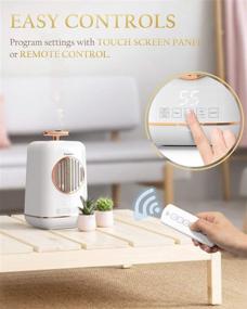 img 3 attached to Keebar XH-Q513B Ultrasonic Humidier - Cool Mist Humidifier with Top Fill, Essential-Oil 💧 Diffuser, LED Display, and Silent Sleep Mode - Perfect for Bedroom Comfort and Cozy Nights