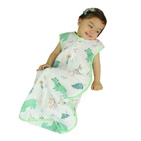 img 4 attached to 👶 Muslin Cotton Baby Sleeping Sack, Soft Wearable Blanket for Summer, Sleeveless Sleep Sack, 0.5 Tog, 24-36 Months, Boy, Large 3T, Lightweight, Girl, Infant Sleep Bag, Toddler XL, 4-5 Years