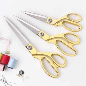 img 1 attached to 🔪 SUNLAND 11-Inch Gold Stainless Steel Heavy Duty Tailor Scissors - Professional Grade