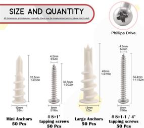 img 3 attached to 🛠️ Enhance Your DIY Projects with the Hilitchi Plastic Drilling Hollow Wall Assortment