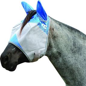 img 3 attached to 🐴 Cashel Crusader Horse Fly Mask with Ears - Standard Size, Blue (Horse)