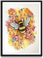 🐝 hippie soul diy 5d diamond painting: bee diamond embroidery for home wall decor logo