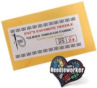 pat's top choice needle - size 24 - 25-pack + extra needleworker magnet decoration for added fun logo