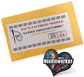 img 3 attached to Pat's Top Choice Needle - Size 24 - 25-Pack + Extra Needleworker Magnet Decoration for Added Fun