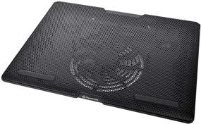 img 4 attached to 🖥️ Thermaltake Massive S14 Mesh Steel Panel Notebook Cooler with 140mm Silent Fan, Adjustable Height Setting - Supports Up to 15 Inch Notebooks, Black
