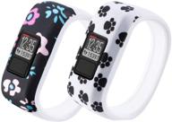 🌈 воухуй garmin vivofit 3/vivofit jr/vivofit jr 2 ремешки - яркие мягкие силиконовые спортивные запястные браслеты для мальчиков и девочек в маленьком и большом размерах. логотип