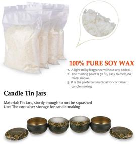 img 2 attached to 🕯️ Complete DIY Candle Making Kit for Adults - Genround Candle Making Supplies with Soy Wax, Pot, Wick, Dye - Halloween Edition with Fragrance, Tin Can, Spoon, Thermometer