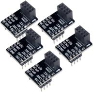 diymall esp8266 esp-01 breakout board esp-01s breadboard adapter pcb board pack of 5pcs - serial wifi transceiver module logo