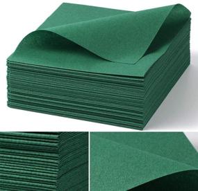 img 3 attached to 💚 JEBBLAS Luxury Green Disposable Dinner Napkins - 50 Count | Elegant Cloth-Like Guest Towels for Parties, Weddings & More