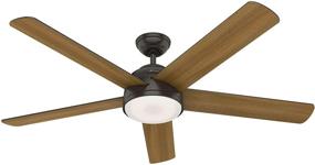 img 3 attached to 🔨 Hunter Fan Co. 59485 Romulus Ceiling Fan, 60", with Noble Bronze Finish