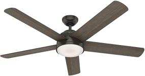 img 4 attached to 🔨 Hunter Fan Co. 59485 Romulus Ceiling Fan, 60", with Noble Bronze Finish