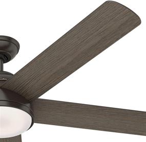 img 2 attached to 🔨 Hunter Fan Co. 59485 Romulus Ceiling Fan, 60", with Noble Bronze Finish