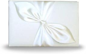 img 1 attached to Elegant Ivory Bridal Wedding Reception Guest Book With Nice Satin Bow
