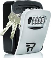 🔒 rudy run wall mount key lock box - secure outdoor key storage solution - hide house keys safely - waterproof & convenient key safe box logo