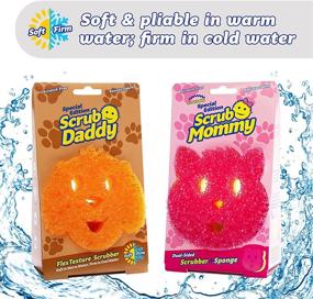 img 1 attached to Scrub Daddy Pet Edition Sponge Set - Dual-Sided Sponge and Scrubber for Dogs and Cats - Scratch Free, Odor Resistant - Special Edition, 2 Count