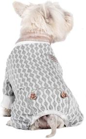 img 4 attached to 🐾 KYEESE Dog Pajamas: Stretchable Dog Jumpsuit with 4 Legs, Pet PJS for Fall/Winter, Puppy Cat Pajama Onesie