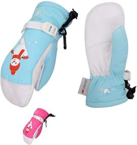 img 4 attached to ❄️ Vgo 3-5 Y/O Kids Winter Gloves - Waterproof & 3M Lined (GA2447FW/GA2449FW): Keep Your Child Warm & Dry!