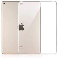 ipad air ii tpu bumper case - crystal clear ultra-thin protective cover for 9.7 inch ipad air 2 logo