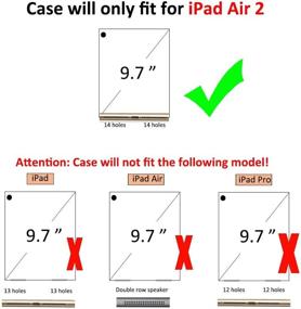 img 3 attached to Ipad Air II TPU Bumper Case - Crystal Clear Ultra-Thin Protective Cover for 9.7 inch iPad Air 2