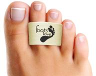 🦶 foots love - toe splints for broken toes. toe separator wraps for crooked and hammer toes. copper align, protect, and heal brace. improved with non-slip technology! логотип