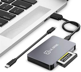 img 4 attached to ⚡️ ULBRE CFexpress Card Reader Type B: 10Gbps Portable Aluminum USB3.1 Gen2 Adapter for CFexpress Memory Cards (Windows/Mac OS/Linux) - Includes Two Cables