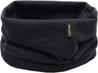 metarino merino wool gaiter black logo