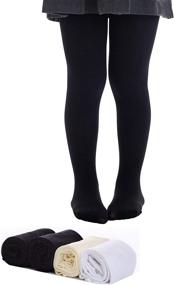 img 4 attached to 👧 Microfiber Pantyhose Leggings for Girls - Stylish Girls' Clothing Leggings