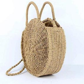 img 2 attached to Womens Crossbody Handwoven Natural Shoulder Women's Handbags & Wallets