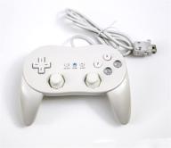 ultimate gaming experience with the old skool wii classic pro controller: compatible with wii and wiiu, elegant white design логотип