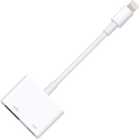 img 4 attached to ⚡️ Lightning to Digital AV Adapter: HDMI 1080P with Charging Port for iPhone, iPad, iPod & TV Monitor Projector (White)