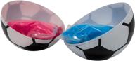 gender reveal exploding soccer ball kit by hellobump - non-toxic pink & blue powder - party supplies logo