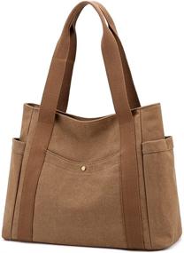 img 4 attached to Womens Handbags Multi Pocket Shoulder Satchel Women's Handbags & Wallets for Satchels