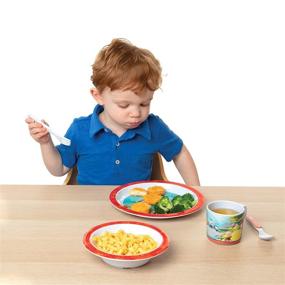 img 3 attached to 🍽️ Octonauts Mealtime Feeding Set for Kids and Toddlers - Plate, Bowl, Cup, Fork and Spoon Utensil Flatware - Durable, Dishwasher Safe, BPA Free