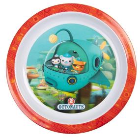 img 2 attached to 🍽️ Octonauts Mealtime Feeding Set for Kids and Toddlers - Plate, Bowl, Cup, Fork and Spoon Utensil Flatware - Durable, Dishwasher Safe, BPA Free