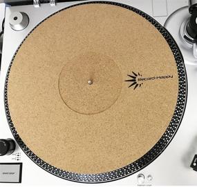 img 1 attached to 🔊 Record-Happy 1/8" Thick Cork Slipmat: Ideal Upgrade for Audiophiles - Enhances Sound Quality and Minimizes Noise