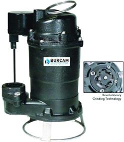img 2 attached to 🚽 Powerful BURCAM 400423P 3/4HP Grinder Pump System with Large Sewage Basin - Black