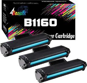 img 4 attached to 🖨️ 3-Pack 4Benefit Compatible Black Toner Cartridge Dell YK1PM Replacement for Dell 1160 331-7335 HF44N HF442 - for Dell B1160 B1160w B1163w B1165nfw Laser Printer