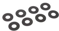 daystar black d-ring shackle washers set of 8: bumper protection & rattle reduction - ku71074bk, made in usa logo