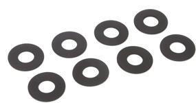 img 1 attached to Daystar Black D-Ring Shackle Washers Set Of 8: Bumper Protection & Rattle Reduction - KU71074BK, Made in USA